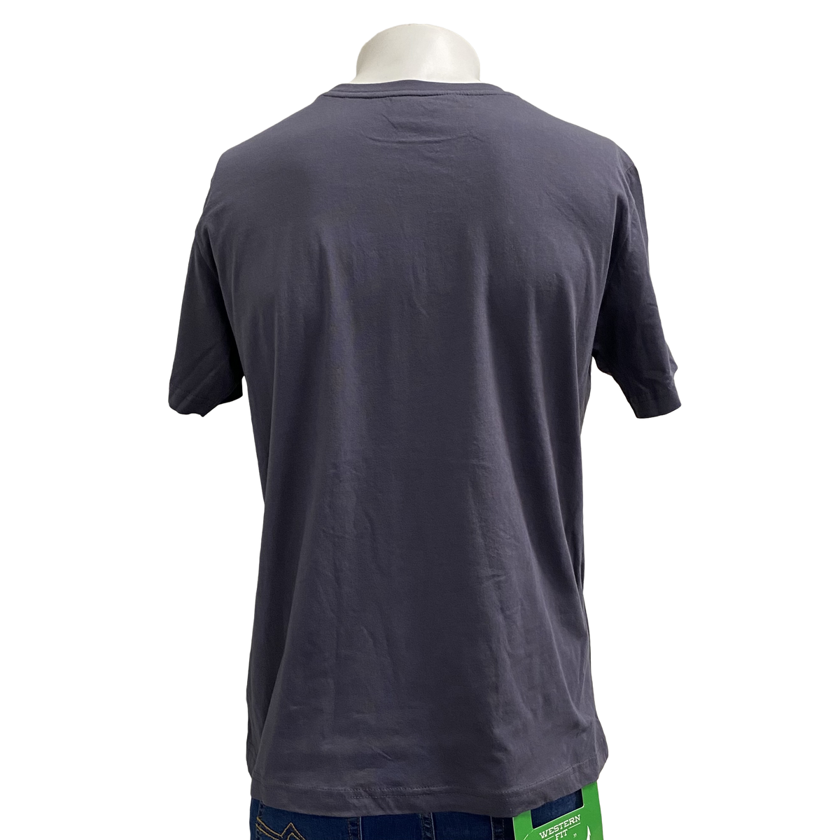 Charcoal/Grey Men's AWW Logo Short Sleeve Shirt Sz 3XL Left SALE