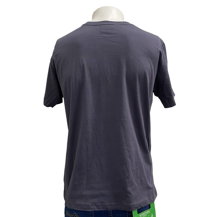 Charcoal/Grey Men's AWW Logo Short Sleeve Shirt Sz 3XL Left SALE