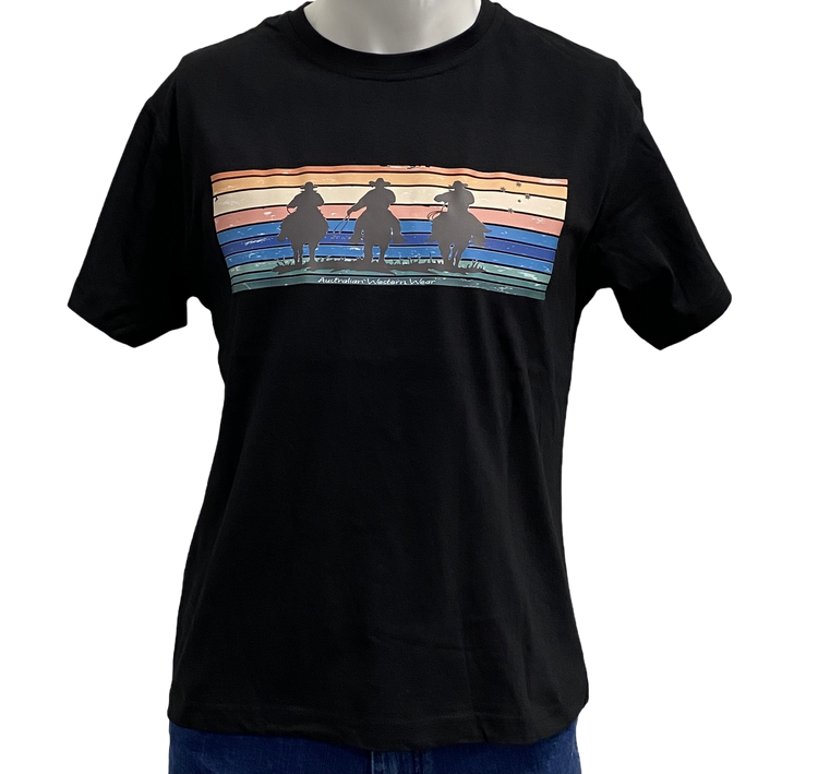 Ride Em Cowboy Teen Boy's Black AWW SS Graphic Shirt SALE