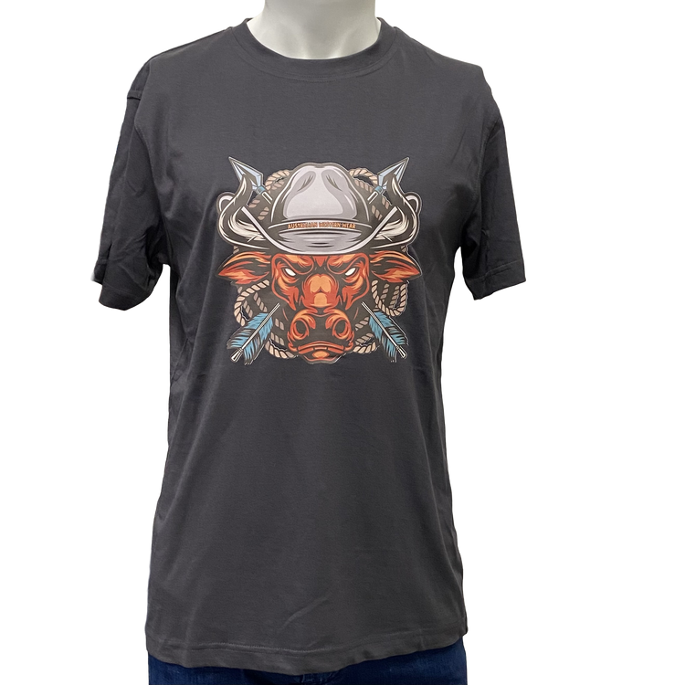 Fierce Bull Men's Charcoal AWW Shirt Sz Small & Large Left SALE