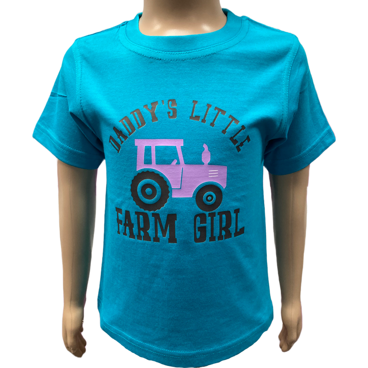 Daddy's Little Farm Girl Toddler Girls AWW Graphic Shirt  SALE Girls AU6 Left