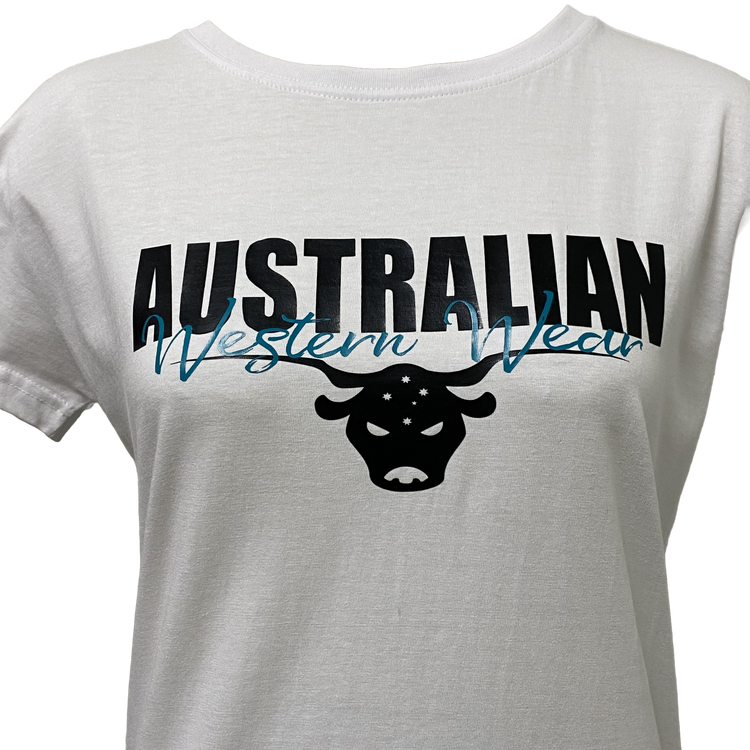 White/Black Ladies AWW Logo Short Sleeve Shirt SALE