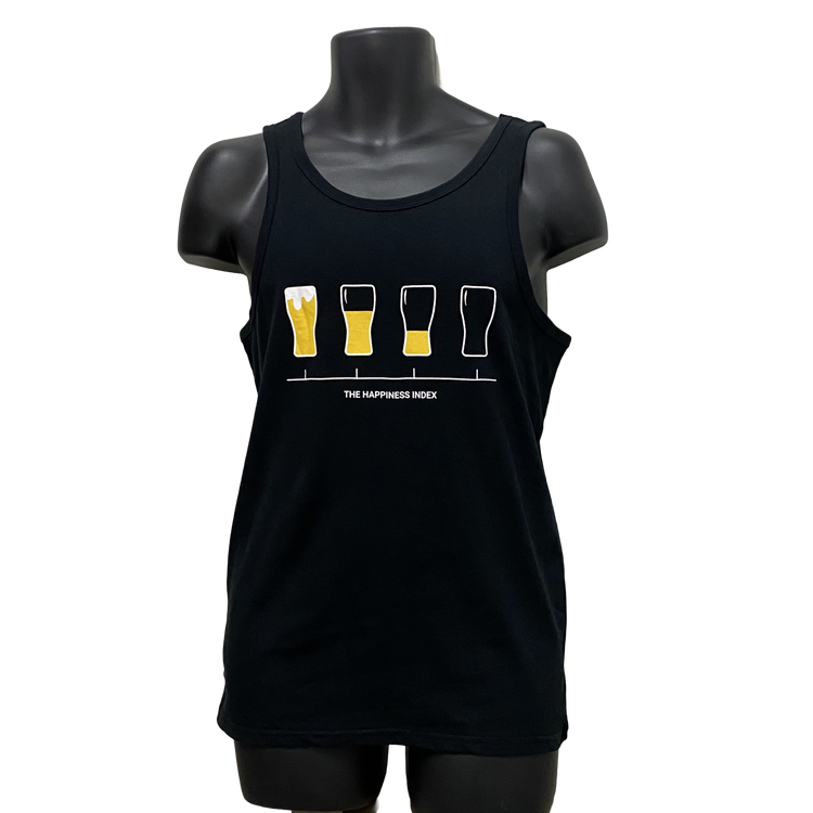 The Happiness Index Mens Black Shirt/Tank SALE