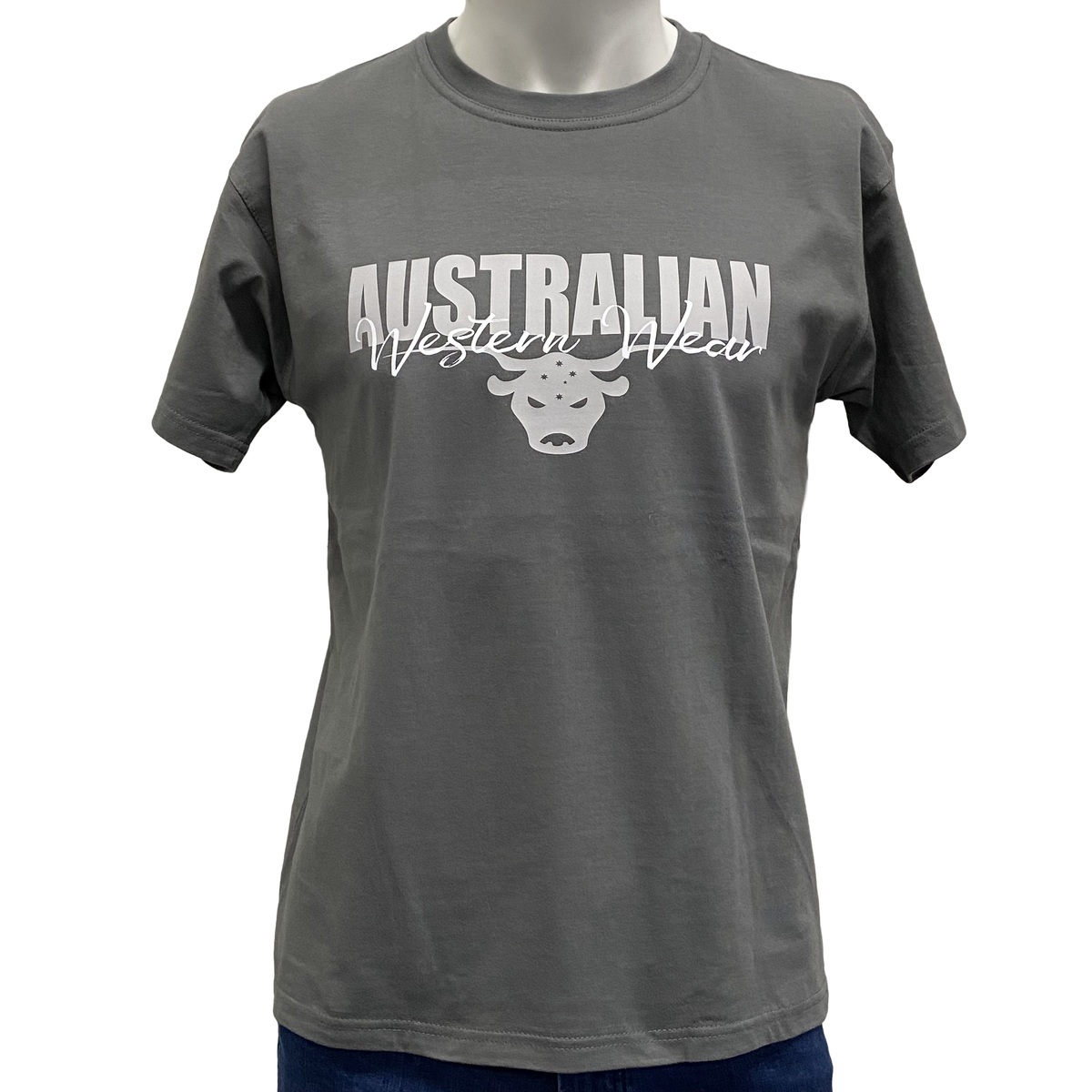 Charcoal/Grey Teen Boys AWW Logo Short Sleeve Shirt SALE