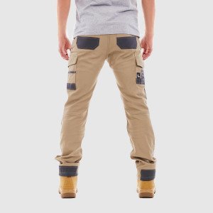 Mens Khaki Tradie Flex Cargo Pants Sz40 Left ON SALE