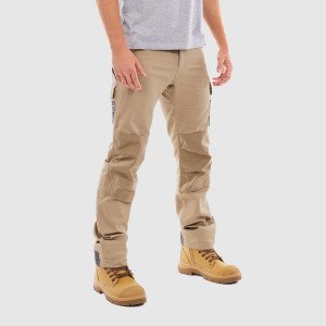 Mens Khaki Tradie Flex Cargo Pants Sz40 Left ON SALE