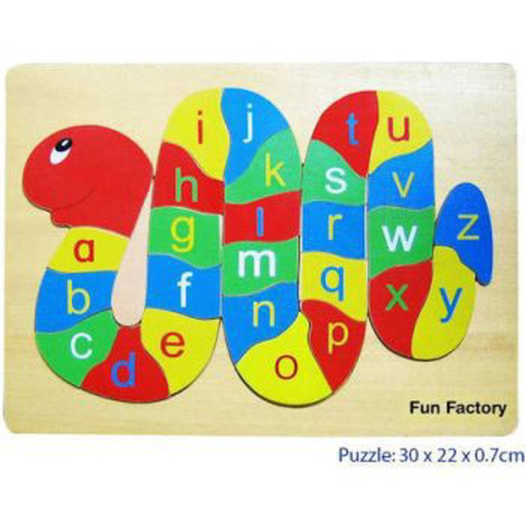 Fun Factory Wooden Alphabet Snake Puzzle ONE LEFT ON SALE